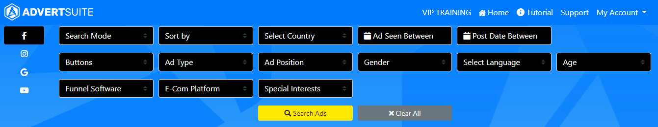 Advertsuite 2.0 Filter By Ad Type