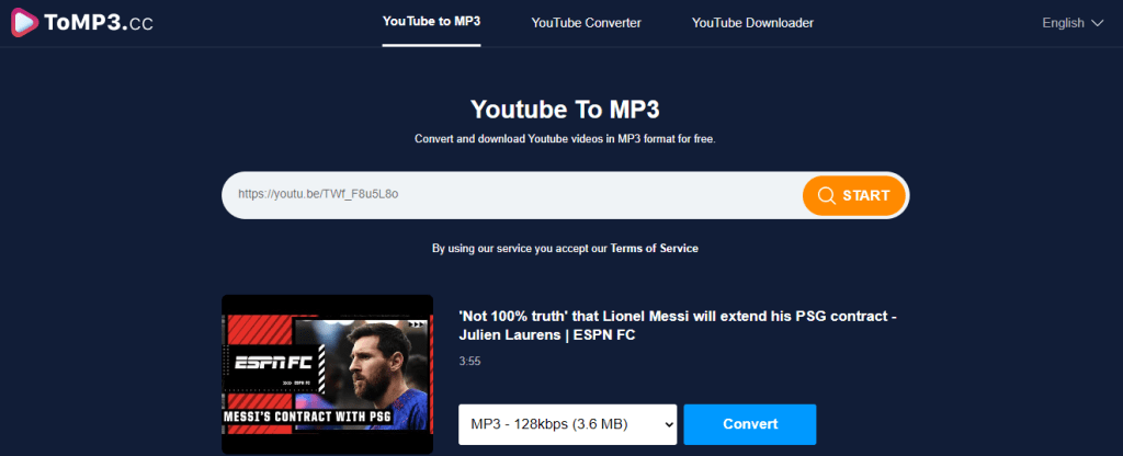 ToMp3 - YouTube to Mp3