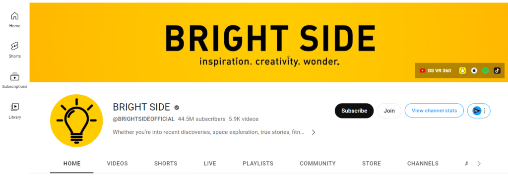 BRIGHT SIDE - YouTube Automation Example